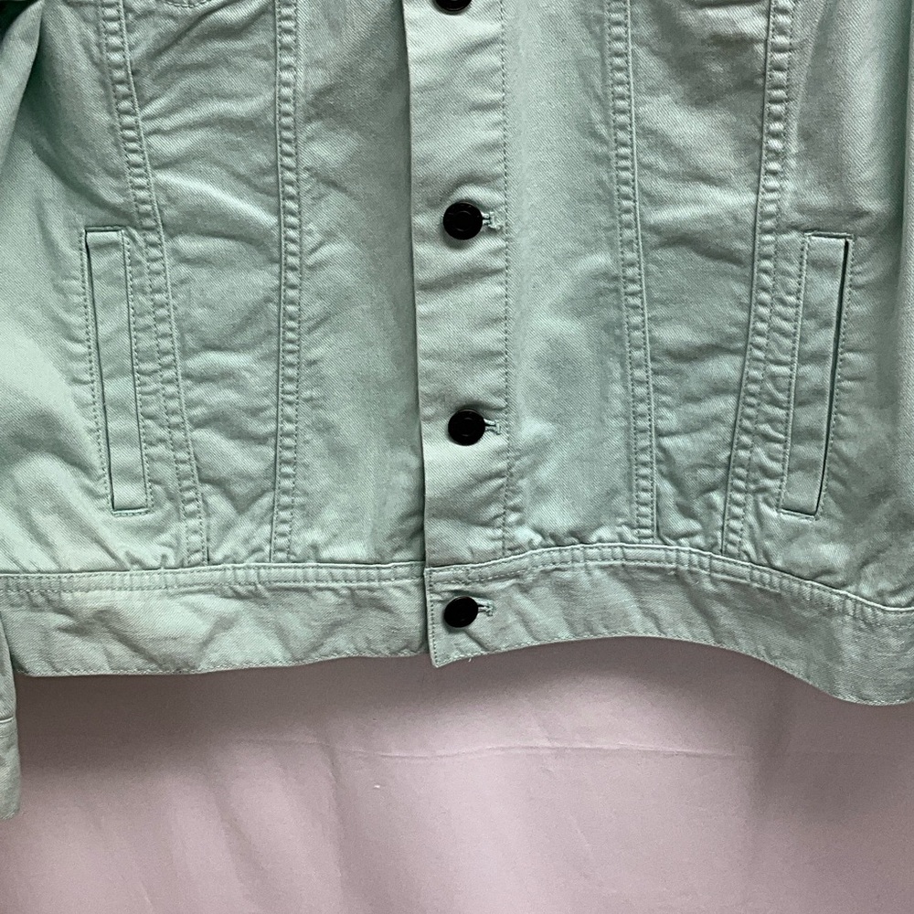 Talbots Light Green Denim Jacket - Picture 6 of 7